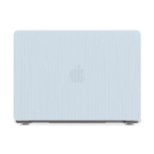 Stripes and the City | Light Blue Pinstripe Laptop Shell