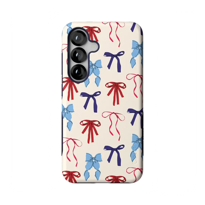 American Girlie | Red White & Blue Bows Case