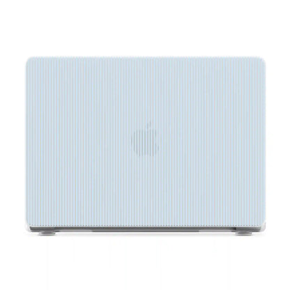 Stripes and the City | Light Blue Pinstripe Laptop Shell