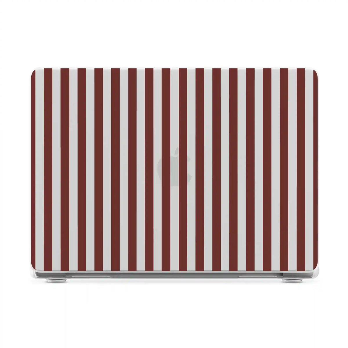 Sunday in Brooklyn | Burgundy Stripes Laptop Shell