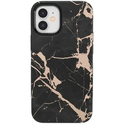 Hidden Gem | Rose Gold and Black Marble Case
