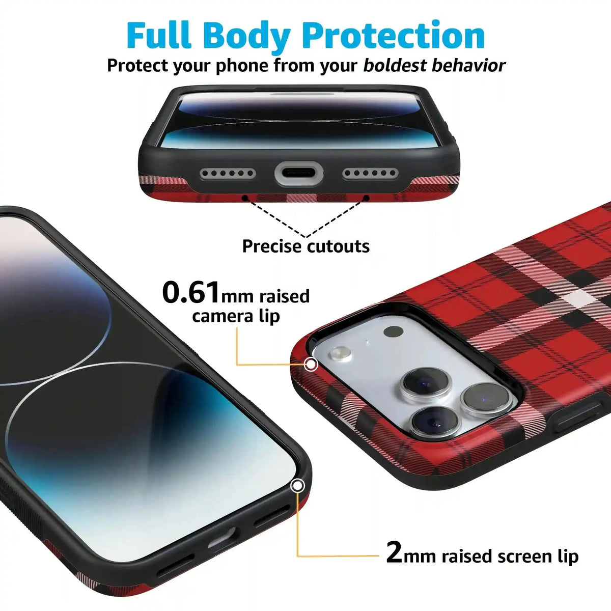 As if! | Red Plaid Case