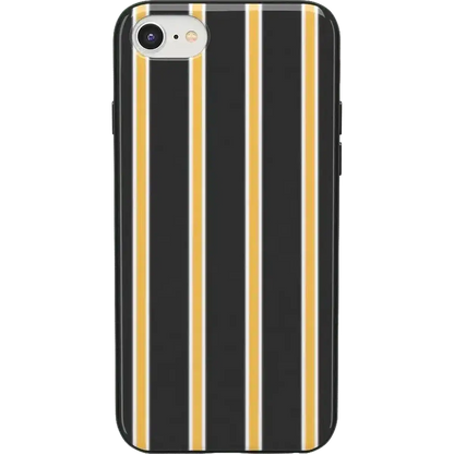 Fine Lines | Mustard Yellow Pinstripe iPhone Case