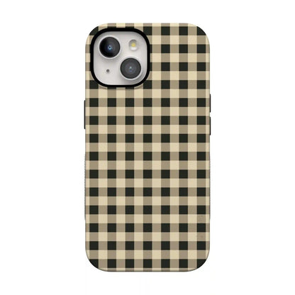 Cedar Lane | Black & Cream Gingham Case