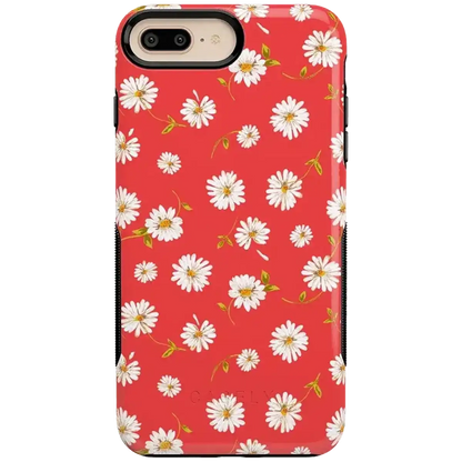 Daisy Daydream | Red Coral Floral Case