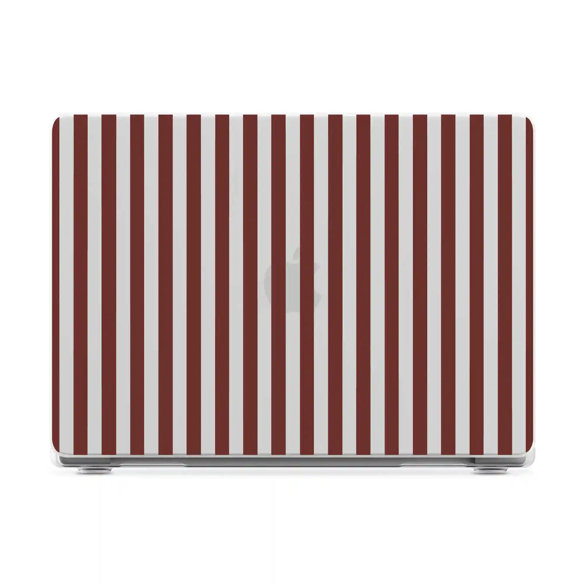 Sunday in Brooklyn | Burgundy Stripes Laptop Shell