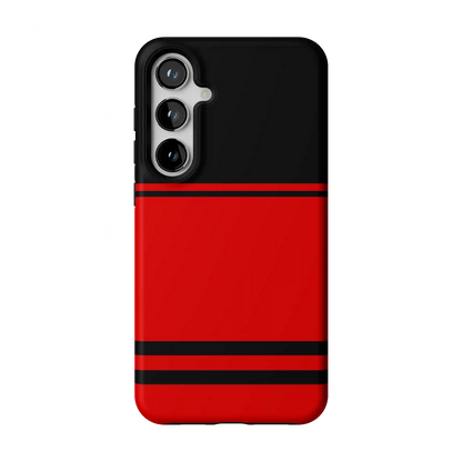 Storm Warning | Black & Red Stripes Case