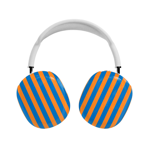 Go New York | Blue & Orange Stripes AirPods Max Case