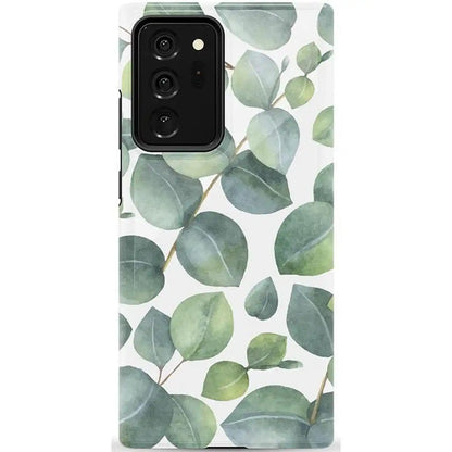 Leaf Me Alone | Green Floral Print Samsung Case