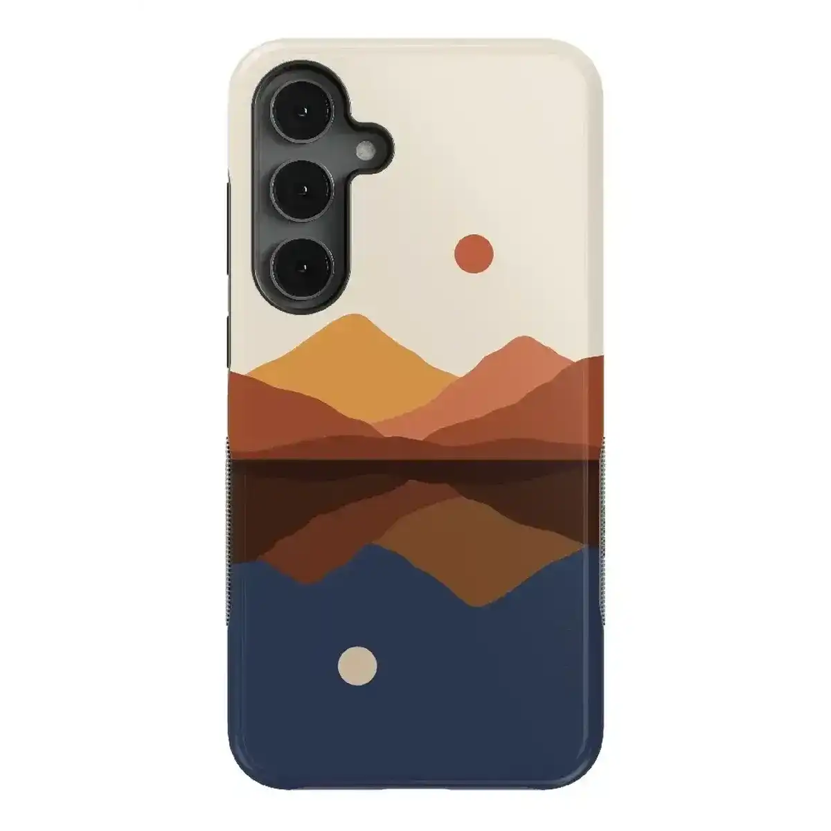 Opposites Attract | Day & Night Colorblock Mountains Samsung Case