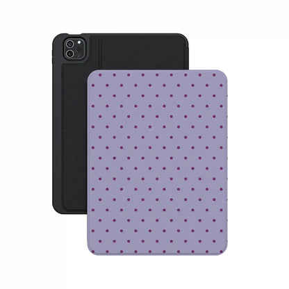 On the Dot | Purple & Plum Polka Dot iPad Case