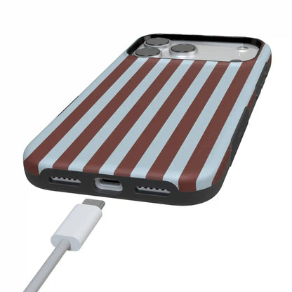 Sunday in Brooklyn | Blue Stripes Case