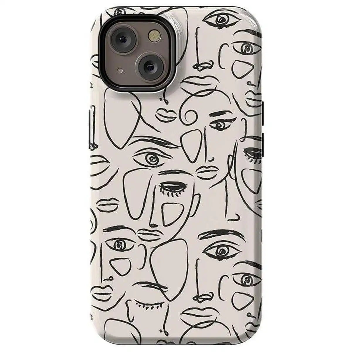 We're All Human | Minimal Face Art Case