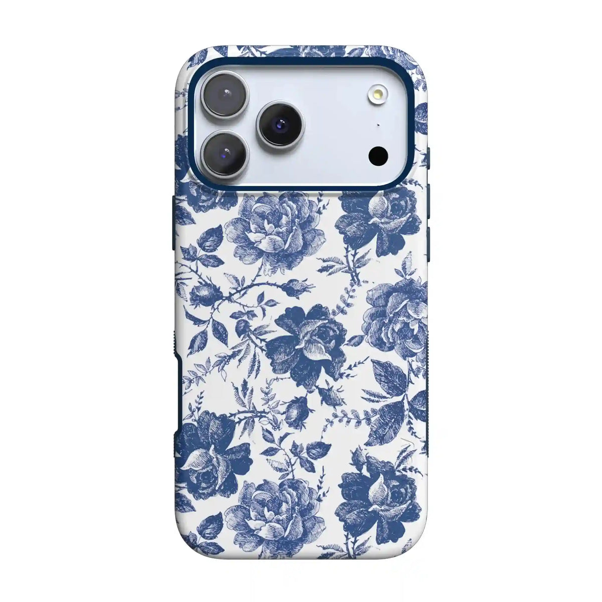 Rose to Fame | Blue & White Rose Floral Case
