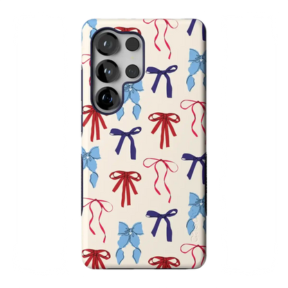 American Girlie | Red White & Blue Bows Case