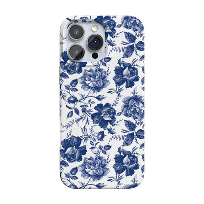 Rose to Fame | Blue & White Rose Floral Case
