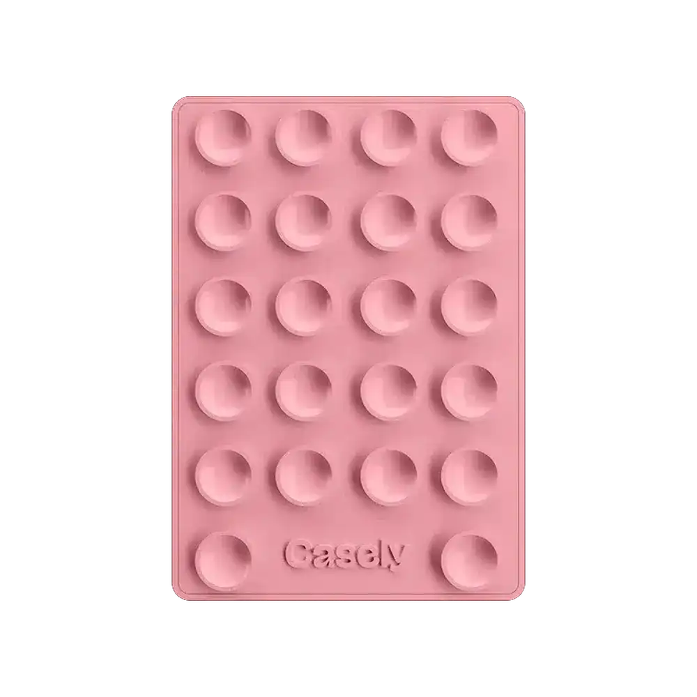 Grippy | Pink Silicone Suction Phone Mount with MagSafe