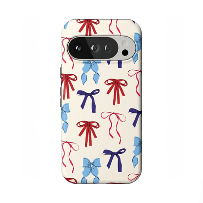 American Girlie | Red White & Blue Bows Case