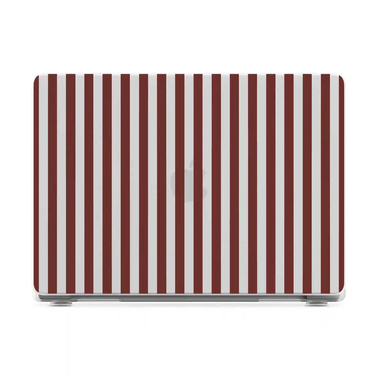 Sunday in Brooklyn | Burgundy Stripes Laptop Shell