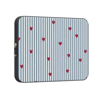 Love Lines | Blue Stripes Laptop Case