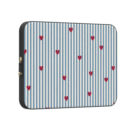 Love Lines | Blue Stripes Laptop Case