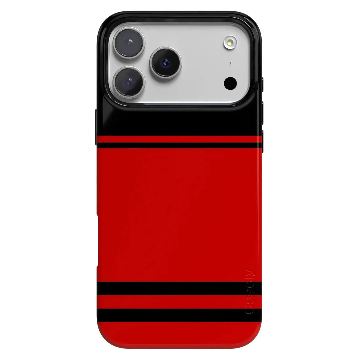 Storm Warning | Black & Red Stripes Case