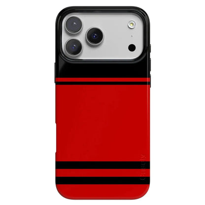 Storm Warning | Black & Red Stripes Case