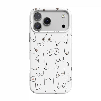 I'm With Her | Black & White Boobs Case