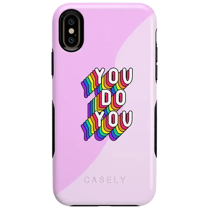 YOU DO YOU | Purple Print iPhone Case
