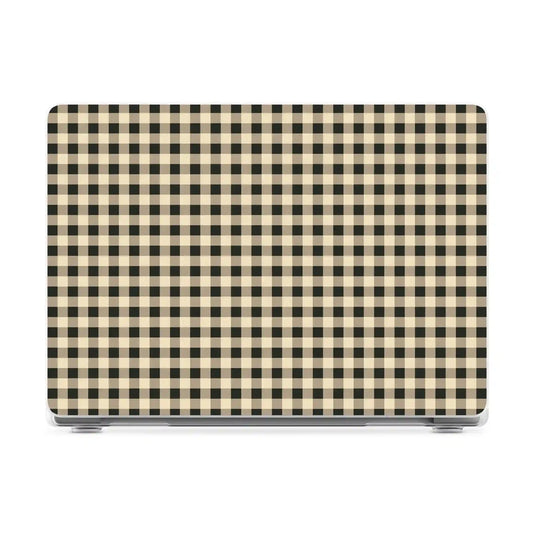 Cedar Lane | Black & Cream Gingham Laptop Shell