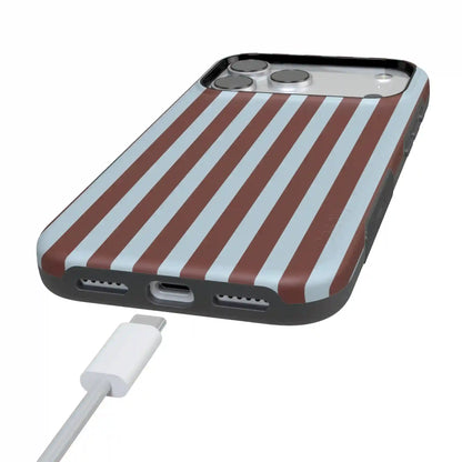 Sunday in Brooklyn | Blue Stripes Case