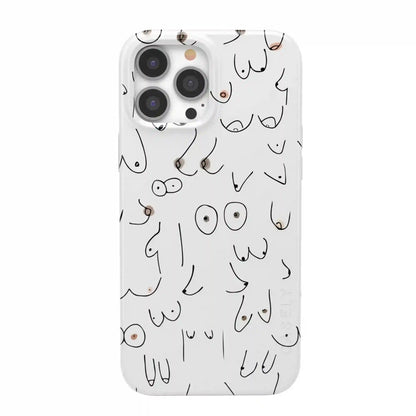 I'm With Her | Black & White Boobs Case