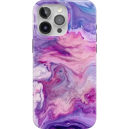 Tie Dying Over You | Purple Marble iPhone Case