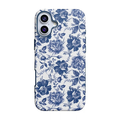 Rose to Fame | Blue & White Rose Floral Case