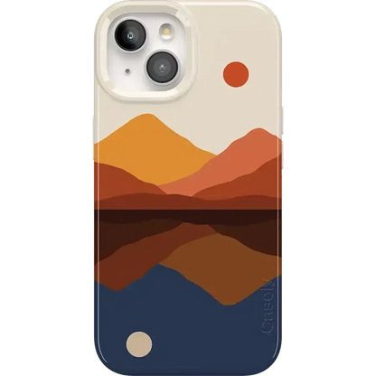 Opposites Attract | Day & Night Colorblock Mountains Case
