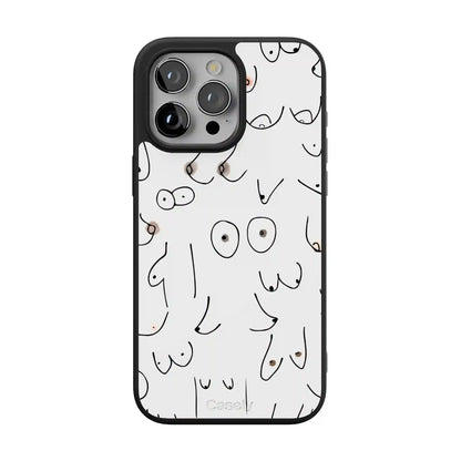 I'm With Her | Black & White Boobs Case