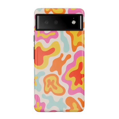 Tropical Color Splash | Abstract Retro Google Pixel Case