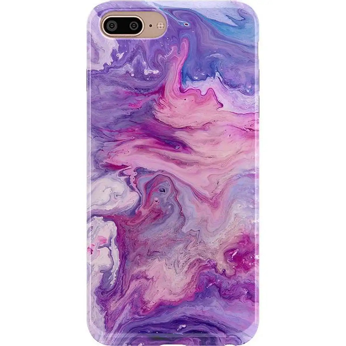 Tie Dying Over You | Purple Marble iPhone Case