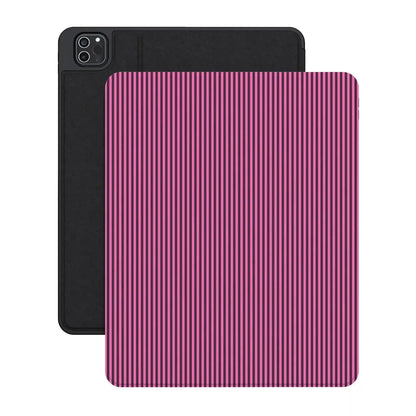 Stripes and the City | Pink & Purple Pinstripe iPad Case