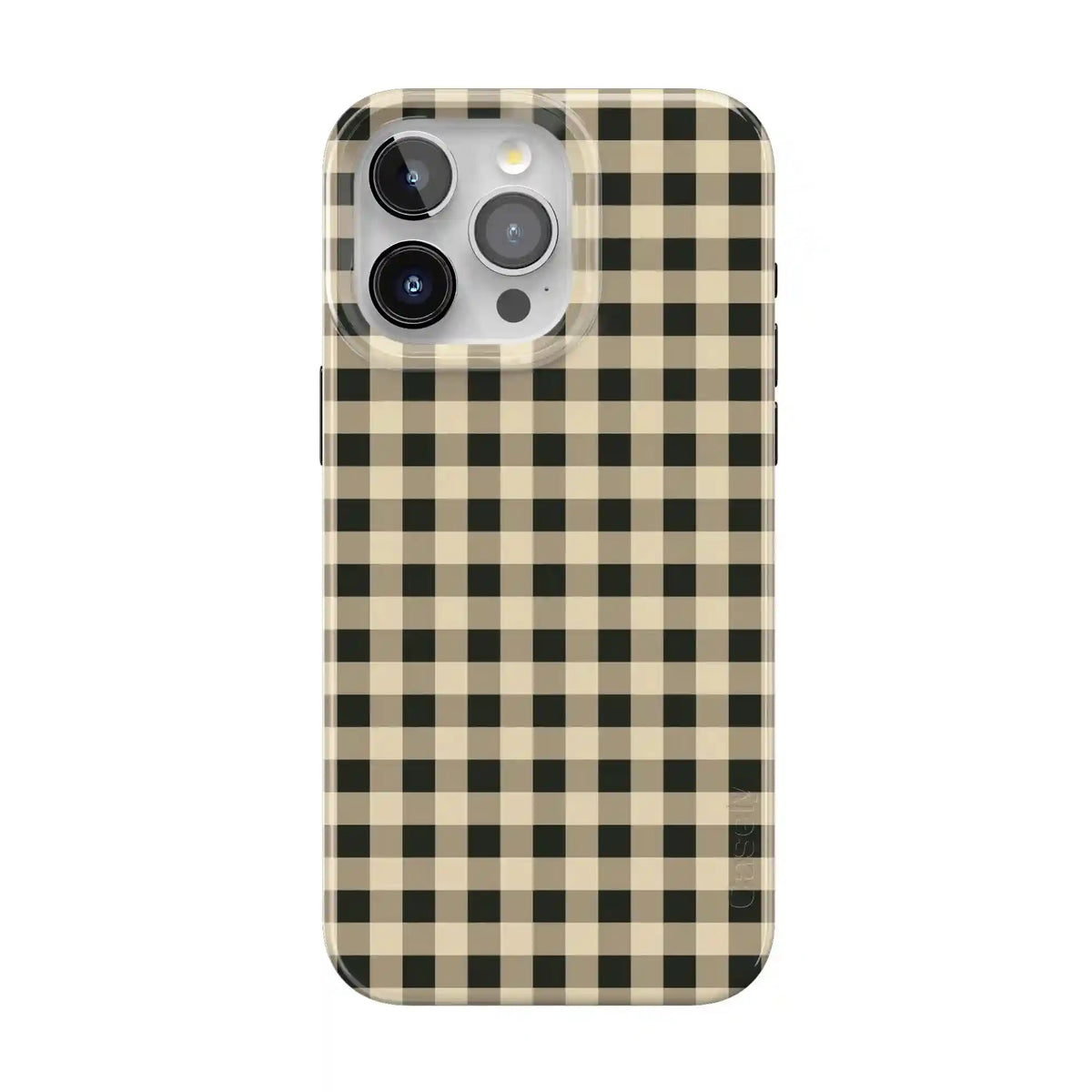 Cedar Lane | Black & Cream Gingham Case
