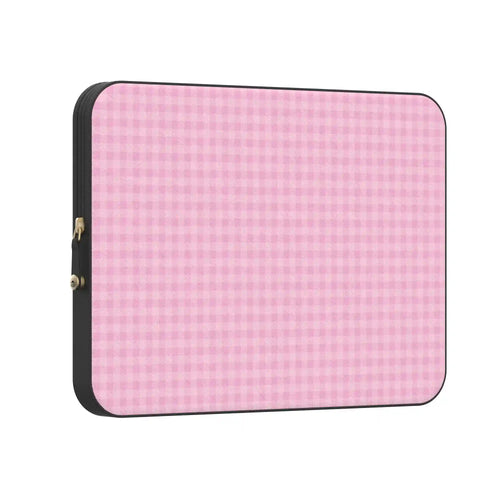 Sweet Jam | Light Pink Gingham Laptop Case