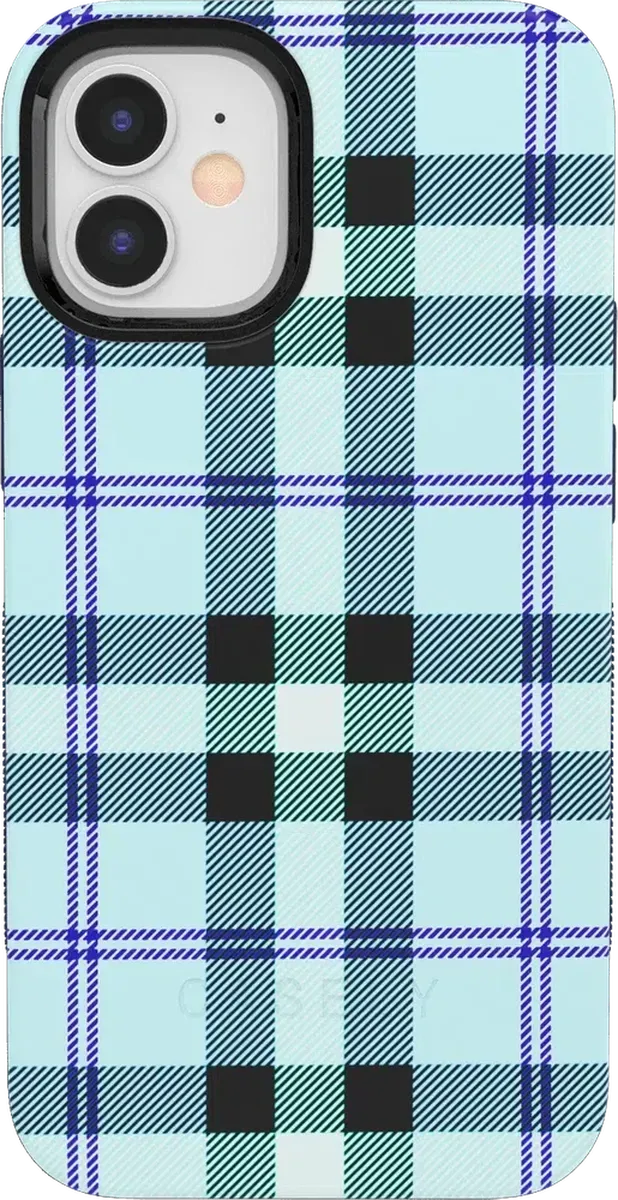 As if! | Light Blue Plaid Case