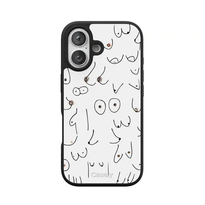 I'm With Her | Black & White Boobs Case