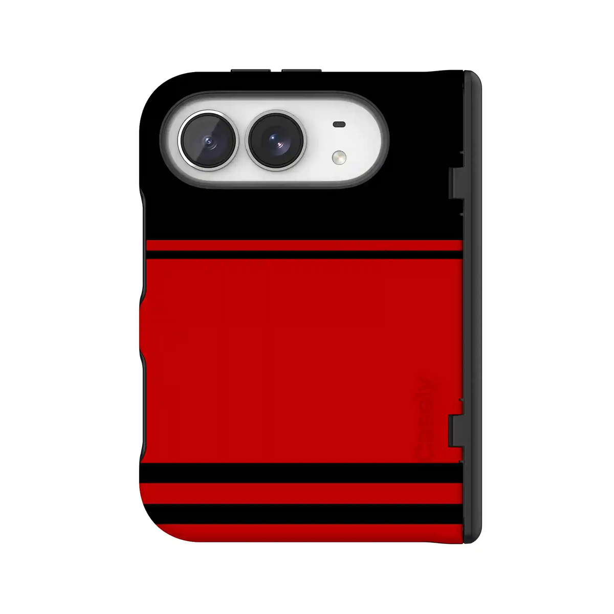Storm Warning | Black & Red Stripes Case