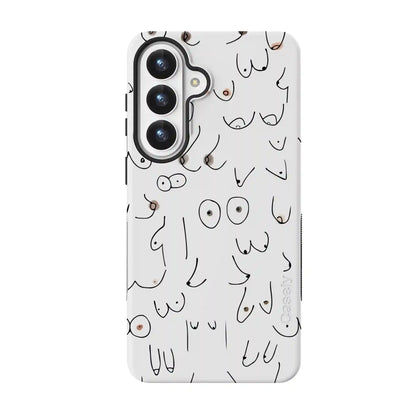 I'm With Her | Black & White Boobs Case