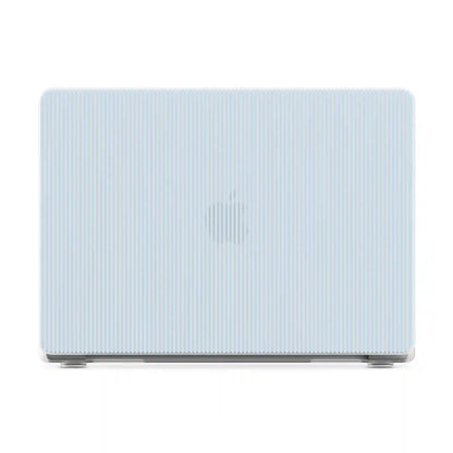 Stripes and the City | Light Blue Pinstripe Laptop Shell