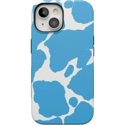 Current MOOd | Light Blue Cow Print Case