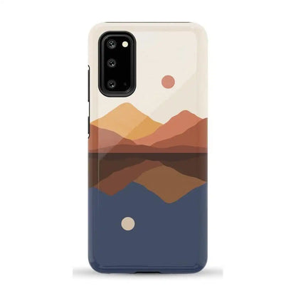 Opposites Attract | Day & Night Colorblock Mountains Samsung Case