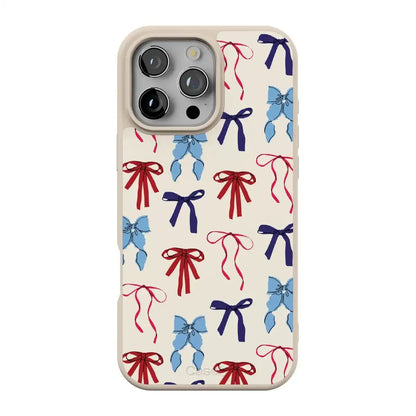 American Girlie | Red White & Blue Bows Case
