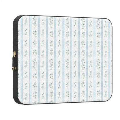 Cottage Stripe | Blue Floral Laptop Case